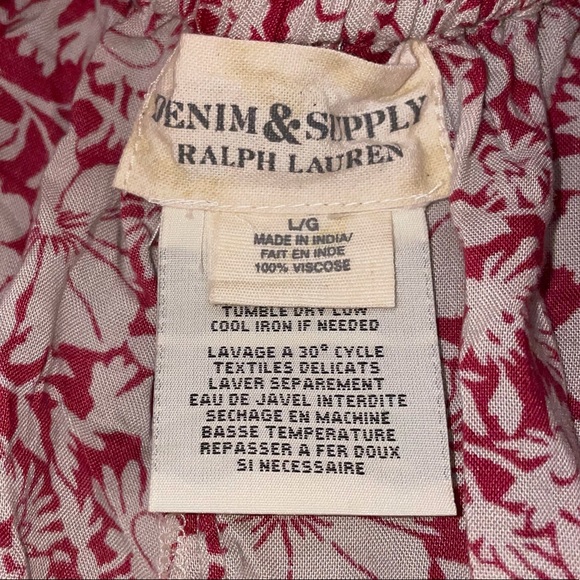 Ralph Lauren red & white floral flowy skirt - Picture 4 of 6